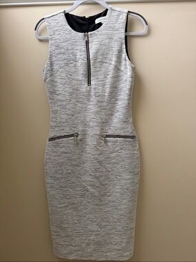 Calvin Klein Sleeveless Textured Sheath Dress